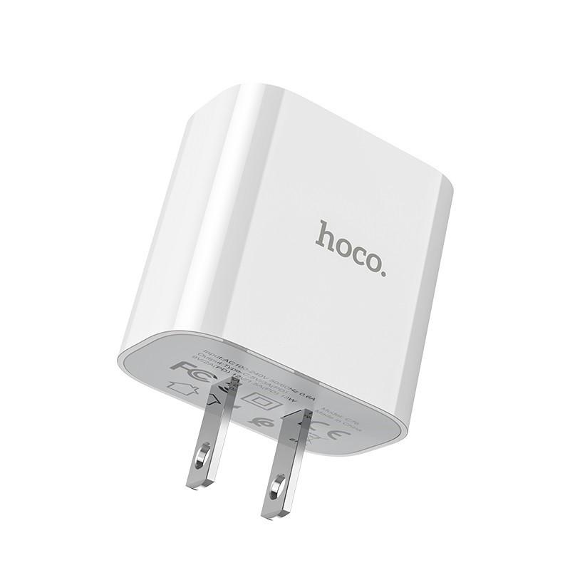 Củ Sạc Siêu Nhanh 20W PD Cho iPhone, iPad, Samsung,... - Cốc Sạc Hoco C76 Pus/C76A Plus 3.0 Siêu Nhanh Siêu Bền - HÀNG CHÍNH HÃNG