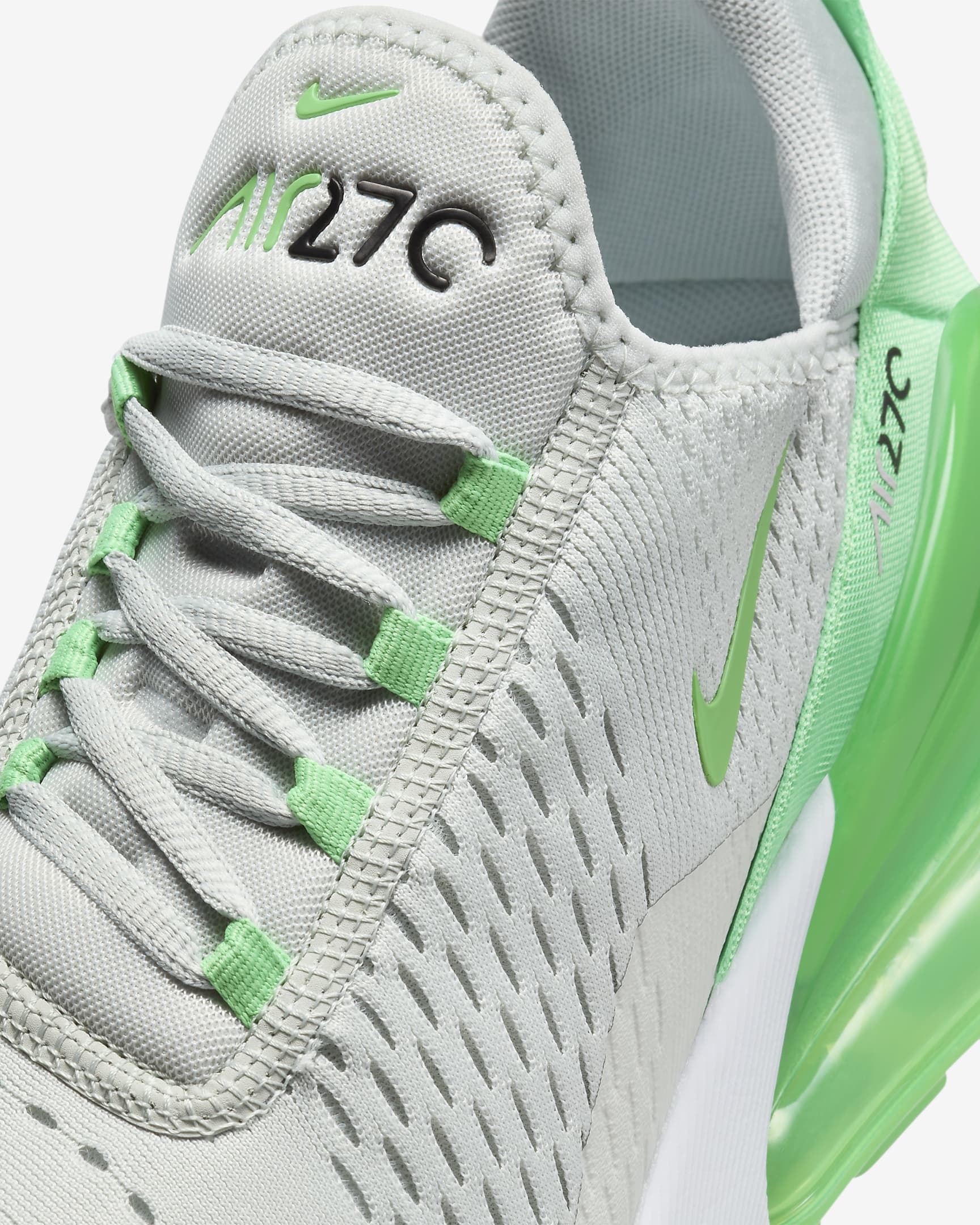 Giày thời trang nam NIKE AIR MAX 270 - LIGHT SILVER/GREEN SHOCK-BLACK-WHITE - 8 US