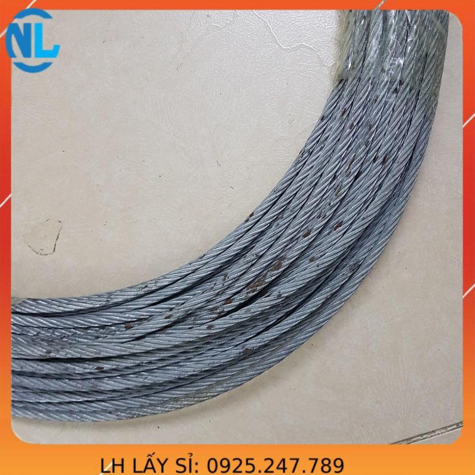 Dây cáp thép mạ 6mm tính theo như hình