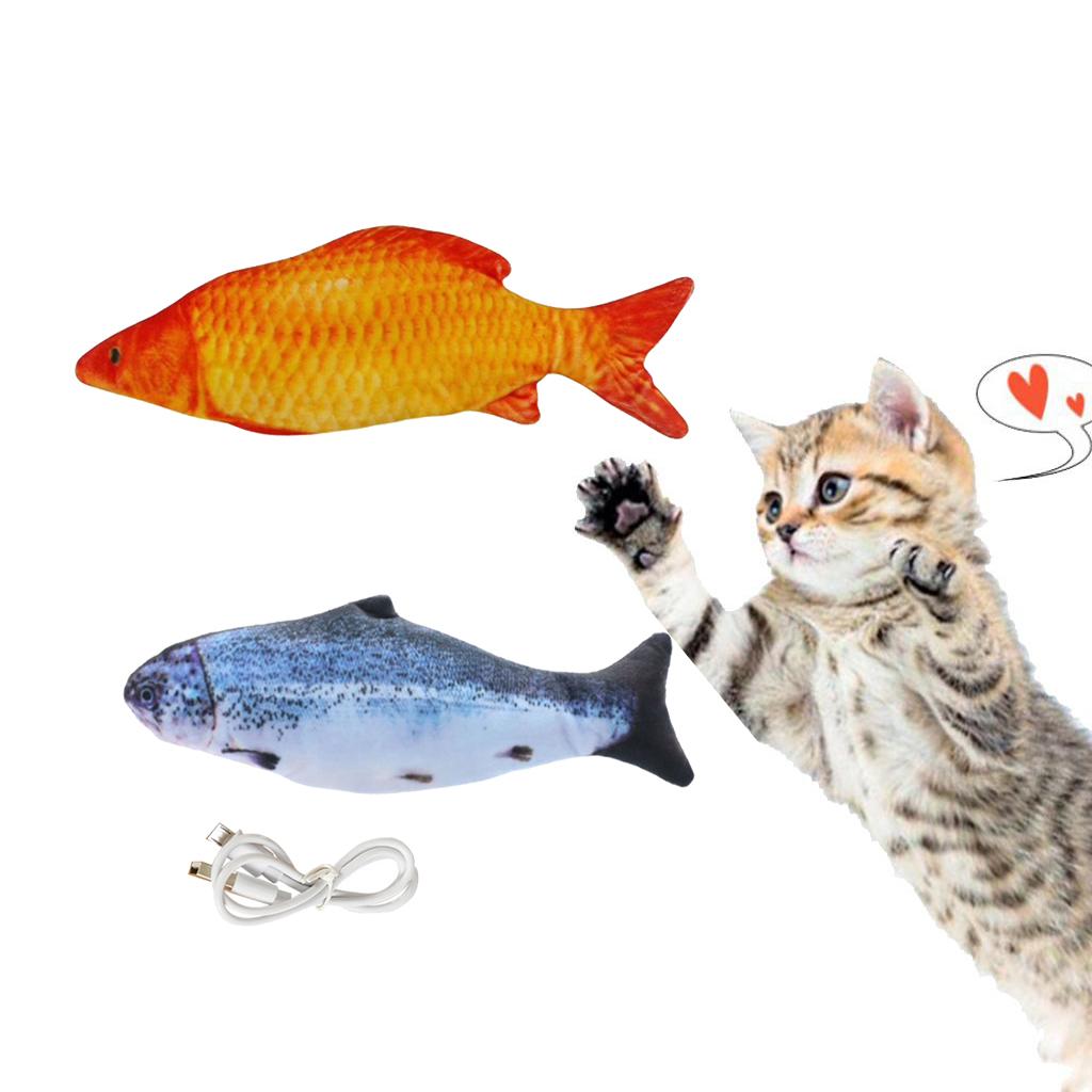 Pet Cat Toy Electric Simulation Fish Toys For Pet Interactive 2x