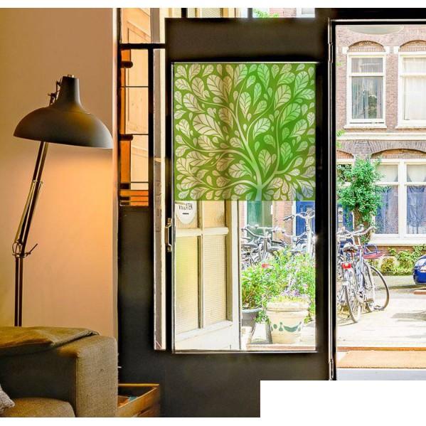 Decal Dán Kính Cao Cấp - Cây trùm Lá Xanh
