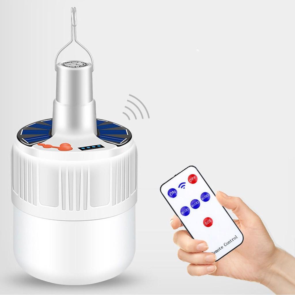 Đèn Led Tích Điện Năng Lượng Mặt Trời Siêu Sáng Có Điều Khiển Từ Xa Công Suất 100W Có 5 Chế Độ Sáng