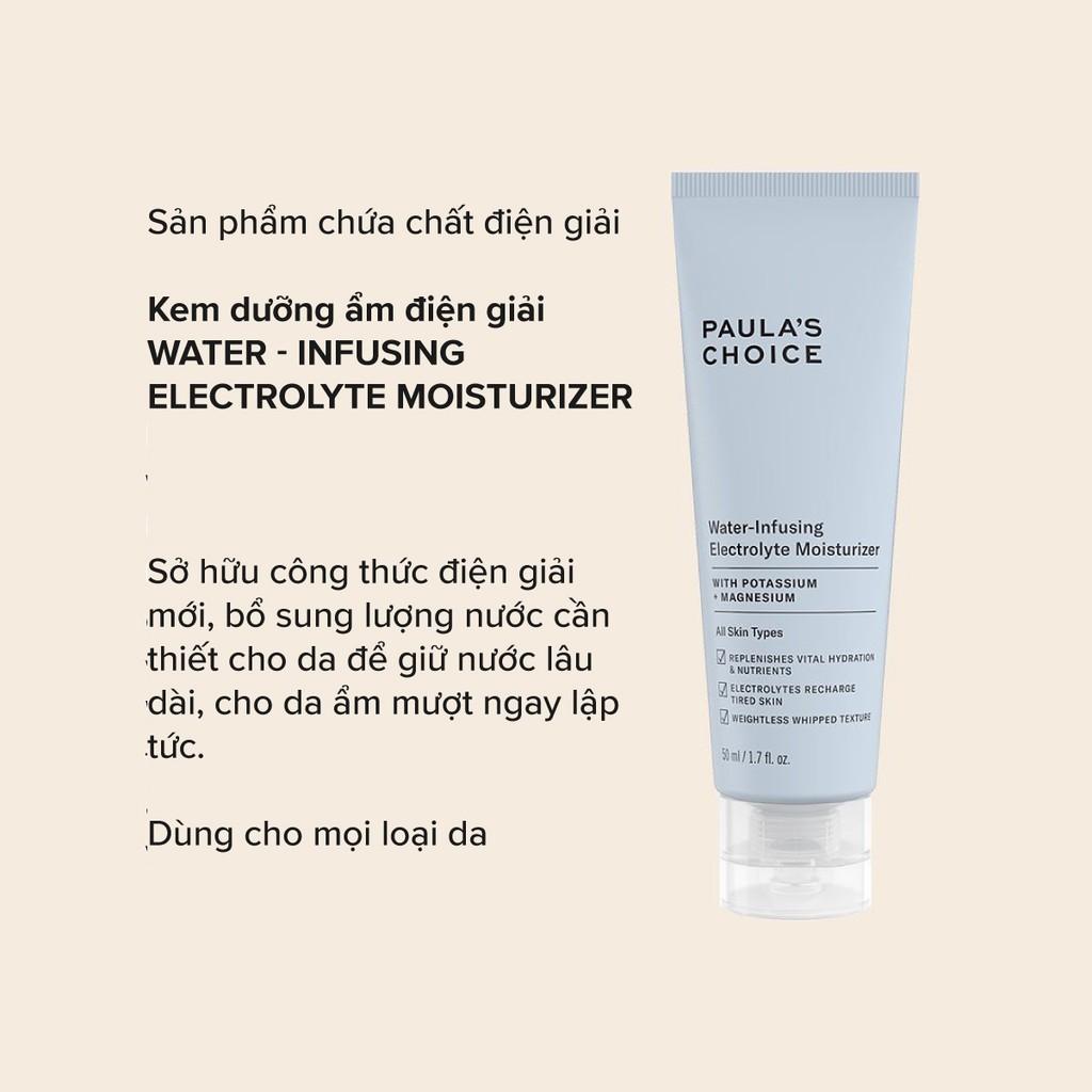 Kem dưỡng ẩm ngậm nước dành cho da mất nước Paula's Choice Water-Infusing Electrolyte Moisturizer