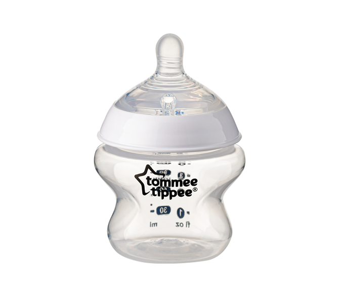 Bình sữa ty siêu mềm tự nhiên Tommee Tippee Closer to Nature 150ml, núm ty đi kèm 0-3 tháng