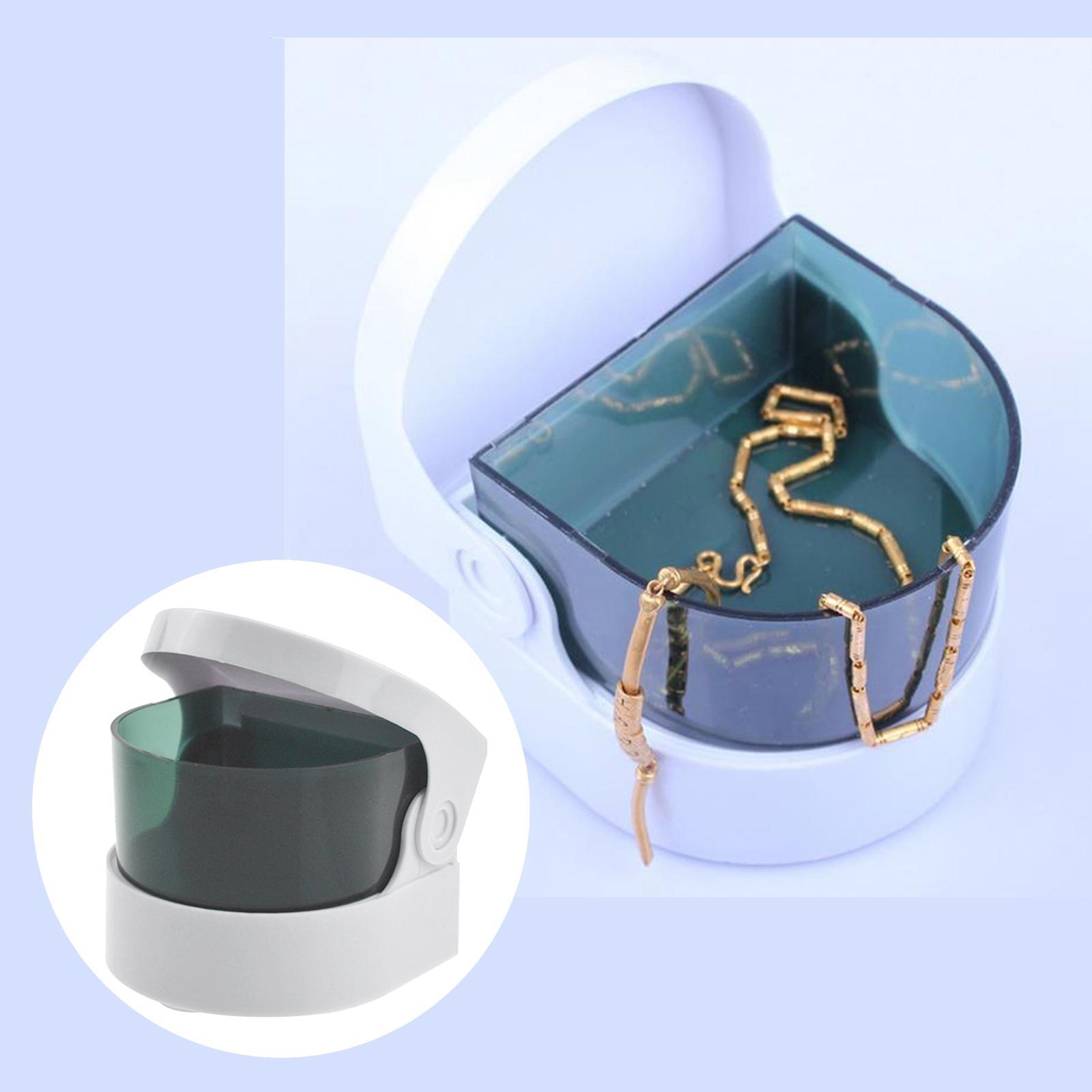Jewelry Cleaner Battery Operated Jewelry Cleaning Machine for Jewellery Glasses Silver