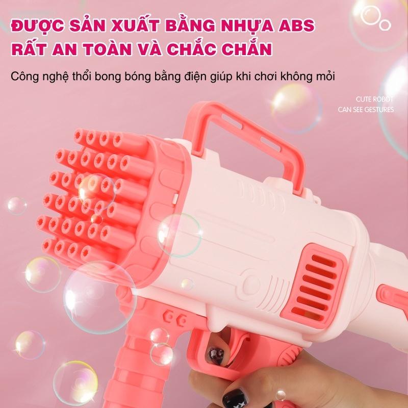 SÚNG BẮN BONG BÓNG 32 NÒNG CHẠY BẰNG PIN CỰC MẠNH