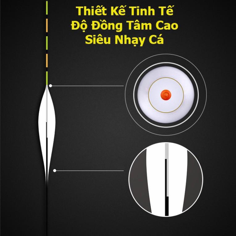 Phao Câu Đài NANO Trắng Sứ Cao Cấp Siêu Nhạy Chuyên Câu Cá Tốc Độ