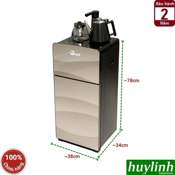 Cây nước nóng lạnh kết hợp bàn pha trà Fujie WD1170C - Làm lạnh bằng block - Hàng chính hãng