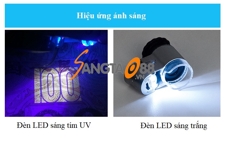 Kính lúp 65x hỗ trợ soi mẫu vật kẹp điện thoại thông minh cao cấp