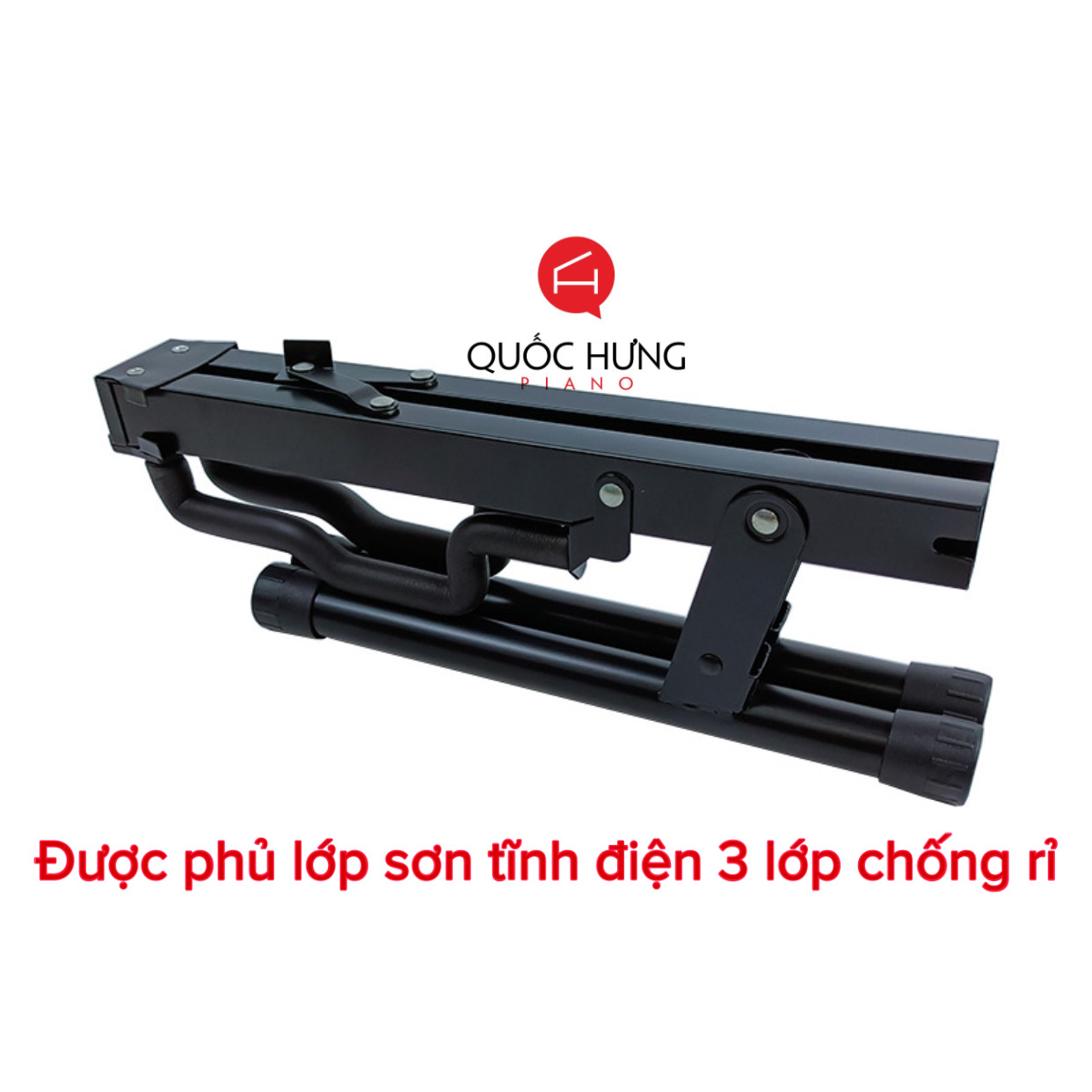 Giá để guitar gấp gọn chữ A có mút cao su đỡ đàn, chất liệu Thép, dễ sử dụng, dễ mang đi, tiện lợi.