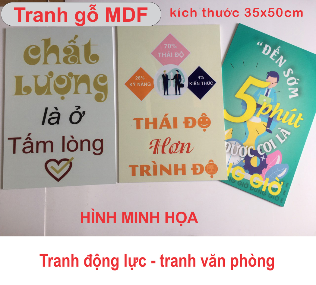 Tranh khẩu hiệu treo tường văn phòng DL-6