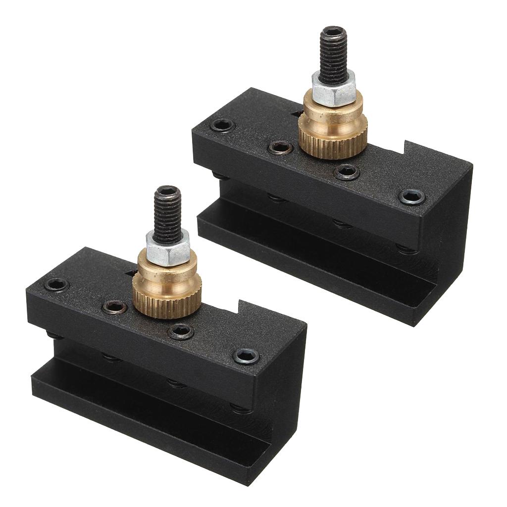 2 chiếc CNC 1/4 "-1/2" Mini Tiện Thay Đổi Nhanh Bài Đối Mặt Với Xay Dụng Cụ