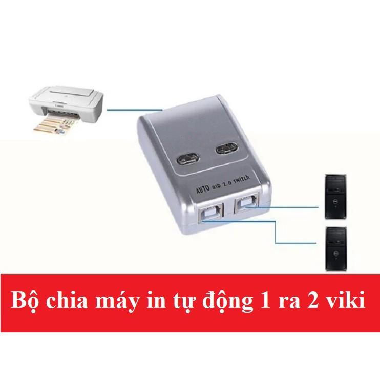 Bộ chia sẻ máy in tự động 1 ra 2 MT viki SW221 (Trắng)