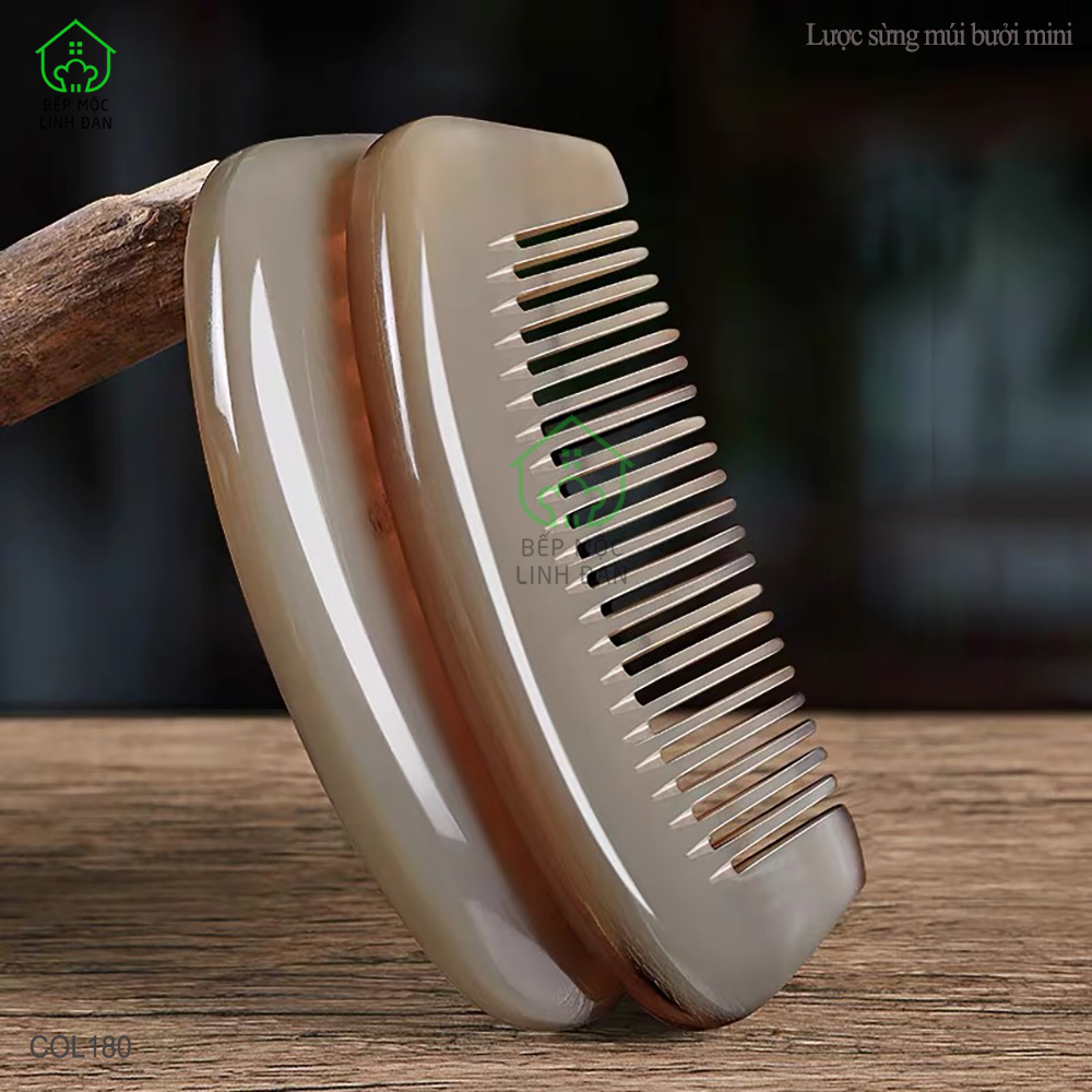 Lược Sừng Múi Bưởi Mini Phụ Kiện Bỏ Túi Tiện Dụng