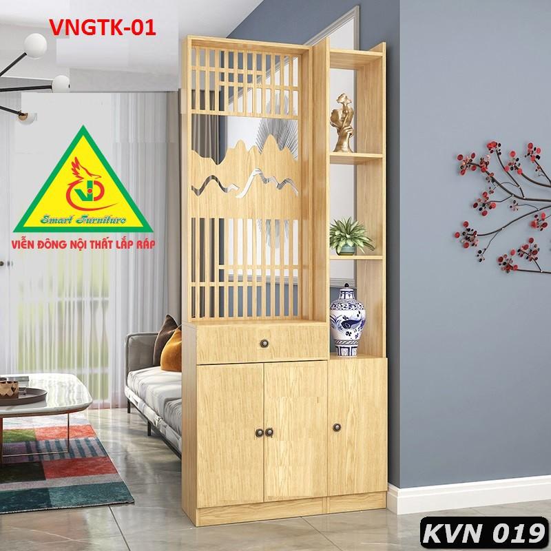 TỦ KỆ TRANG TRÍ KIÊM VÁCH NGĂN PHÒNG KHÁCH VNGTK-01