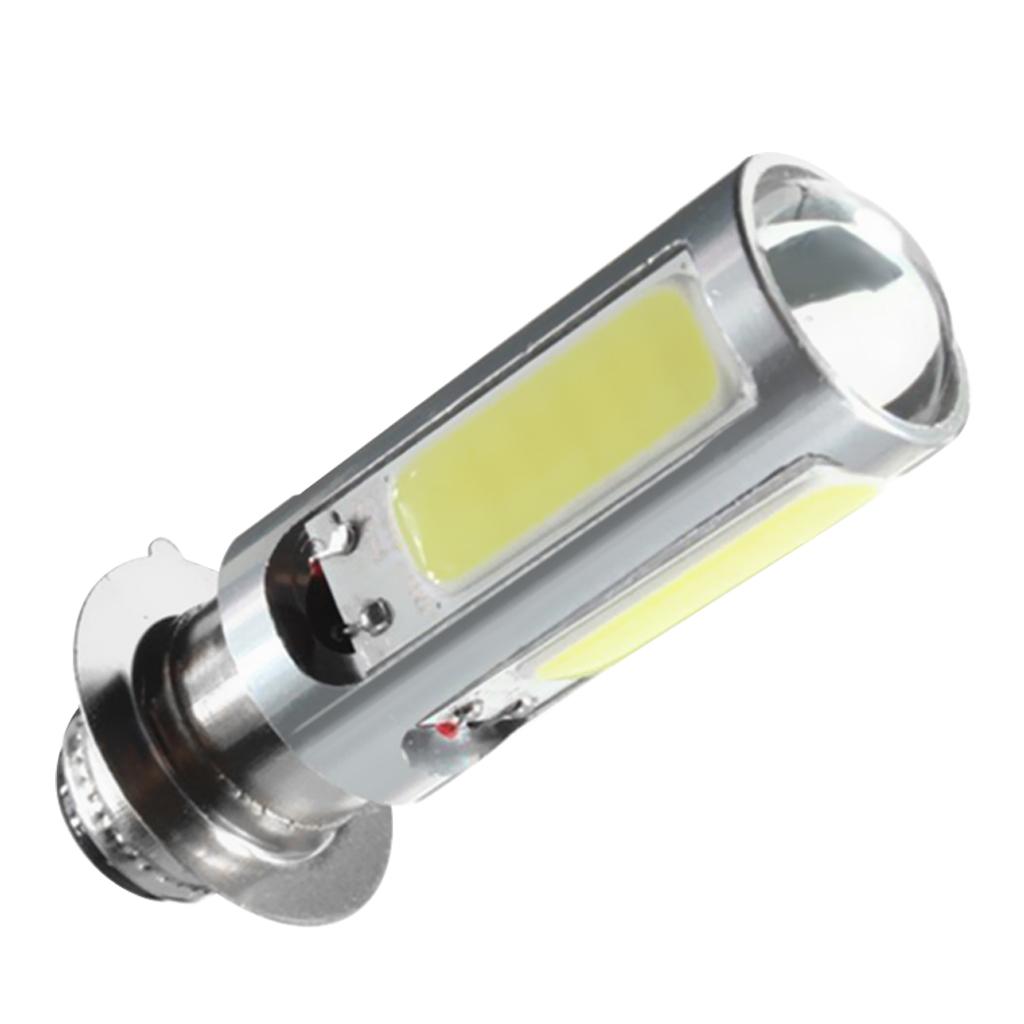 2x 6000K White H6M COB LED Motorbike/ATV Headlight Fog Light PX15d P15D25-1