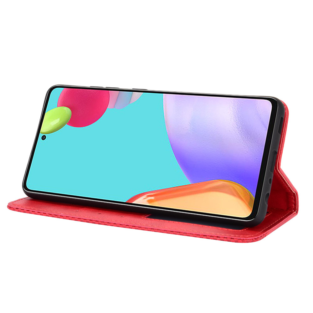 Bao da dành cho Samsung Galaxy A72 dạng ví, hít nam châm cao cấp Fashion Case