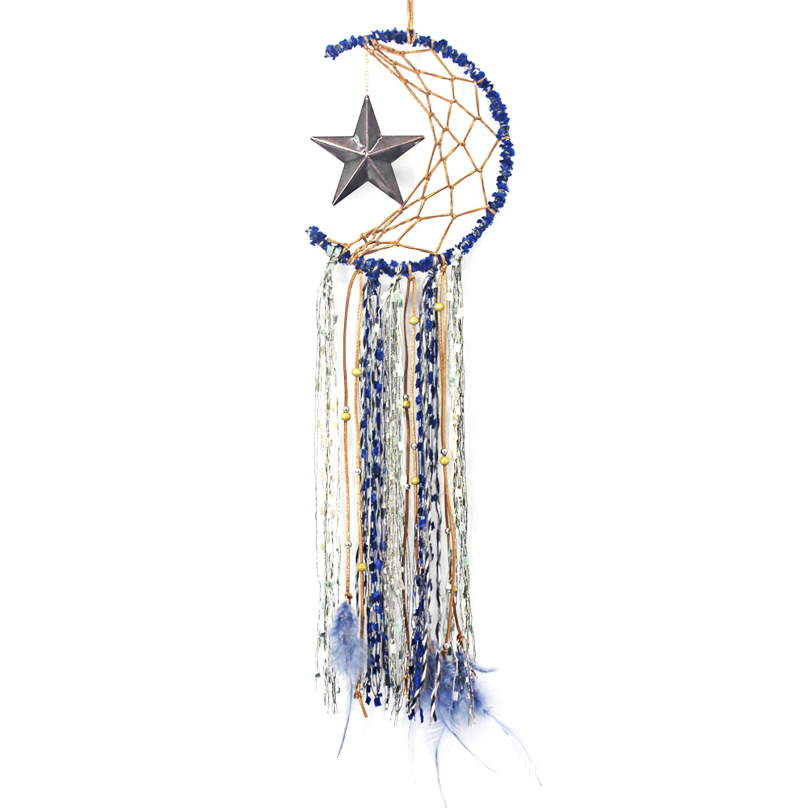 Dream Catcher handmade hình dáng ngôi sao làm từ vải dệt để trang trí trên tường