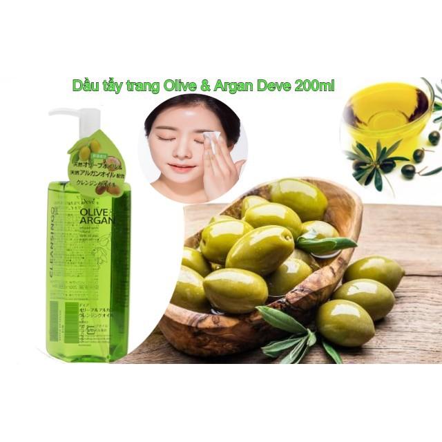 Dầu Tẩy Trang Chiết Xuất Dầu Olive &amp; Argan Deve Clean sing Oil 500ml &amp; 200ml