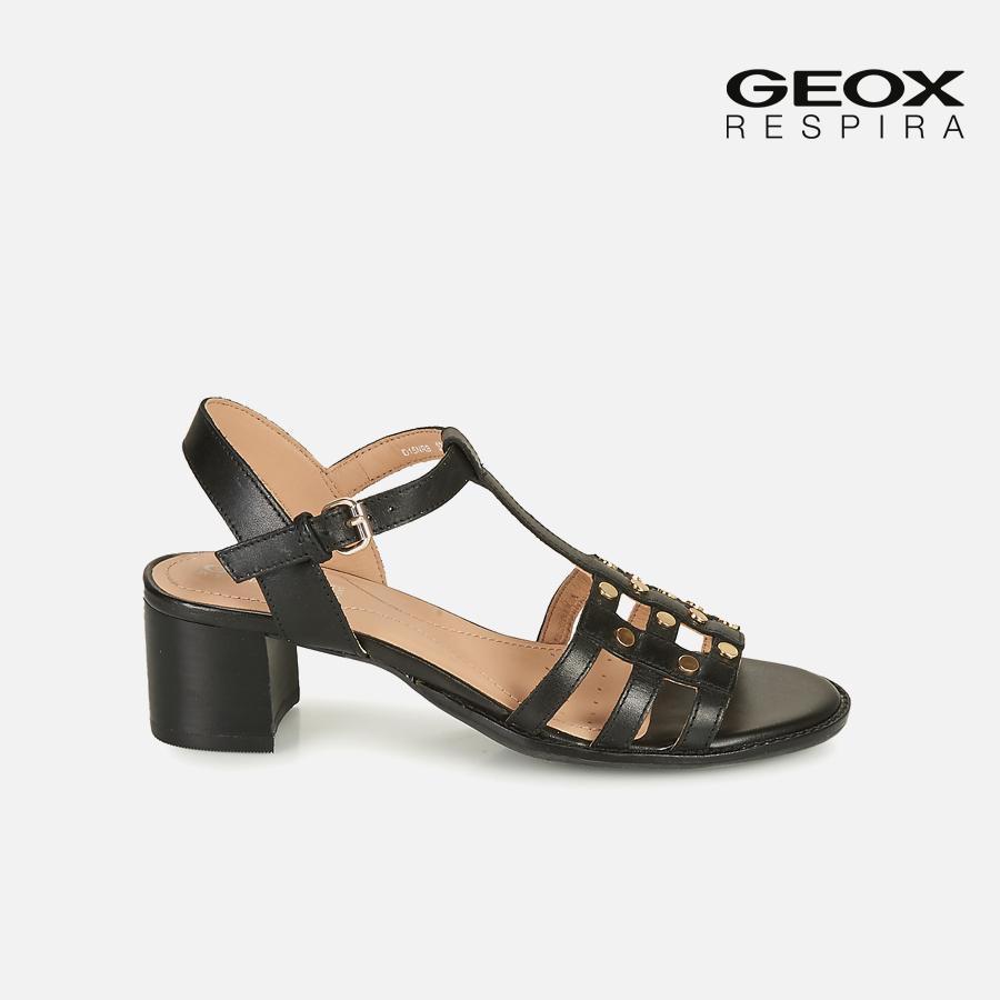 Giày Cao Gót Nữ GEOX Sozy Mid B Smo.Lea BLACK