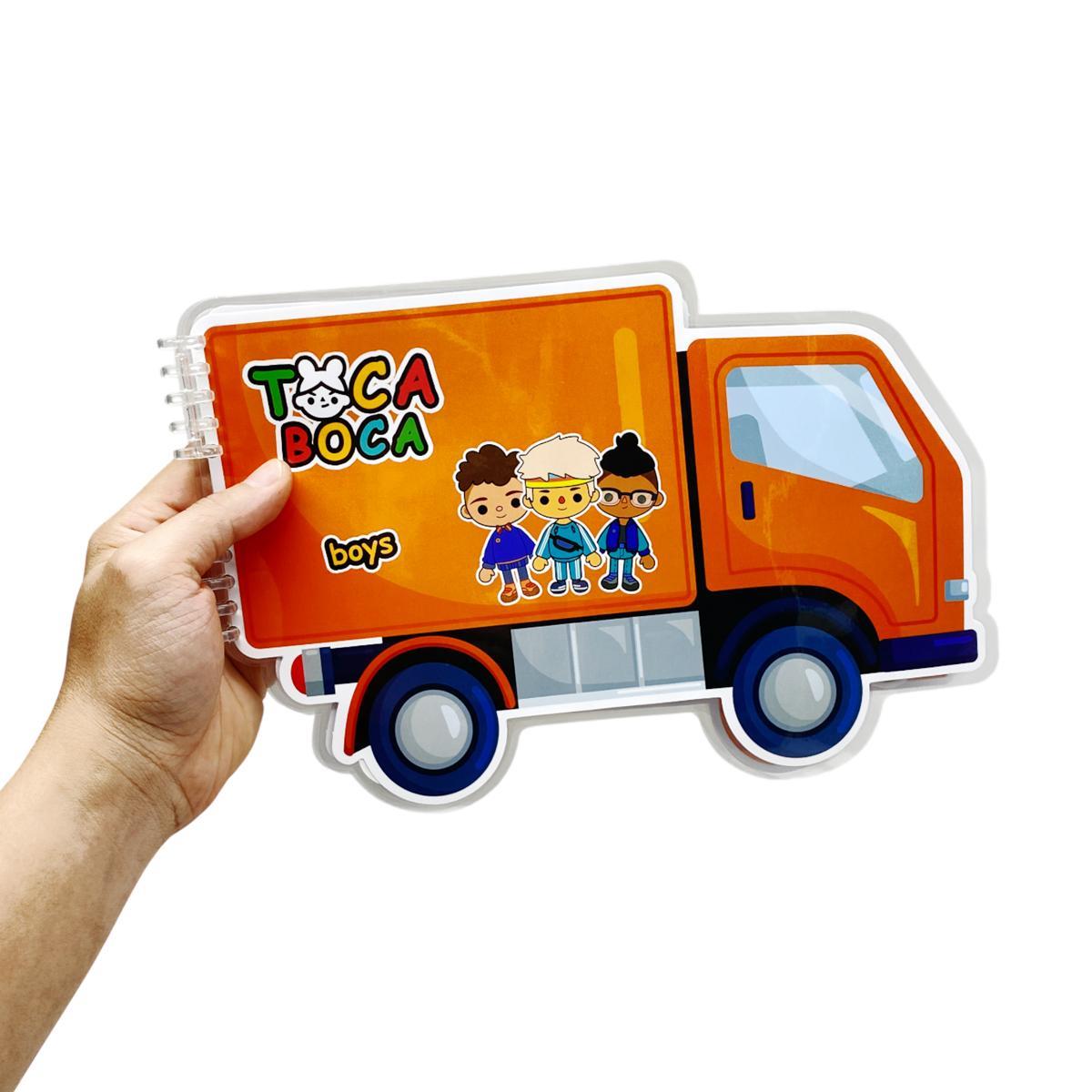 Bộ Tranh Tương Tác - Toca Boca Boys - LuLuHappyArt