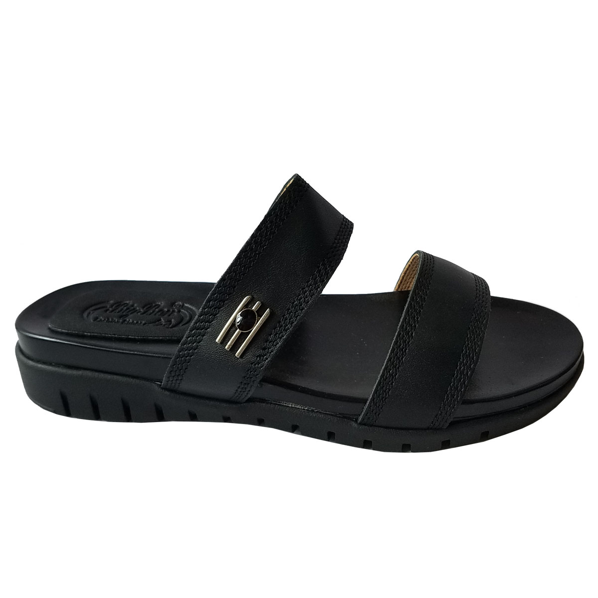 Dép Nữ Quai Ngang Da Bò Thật HKT292