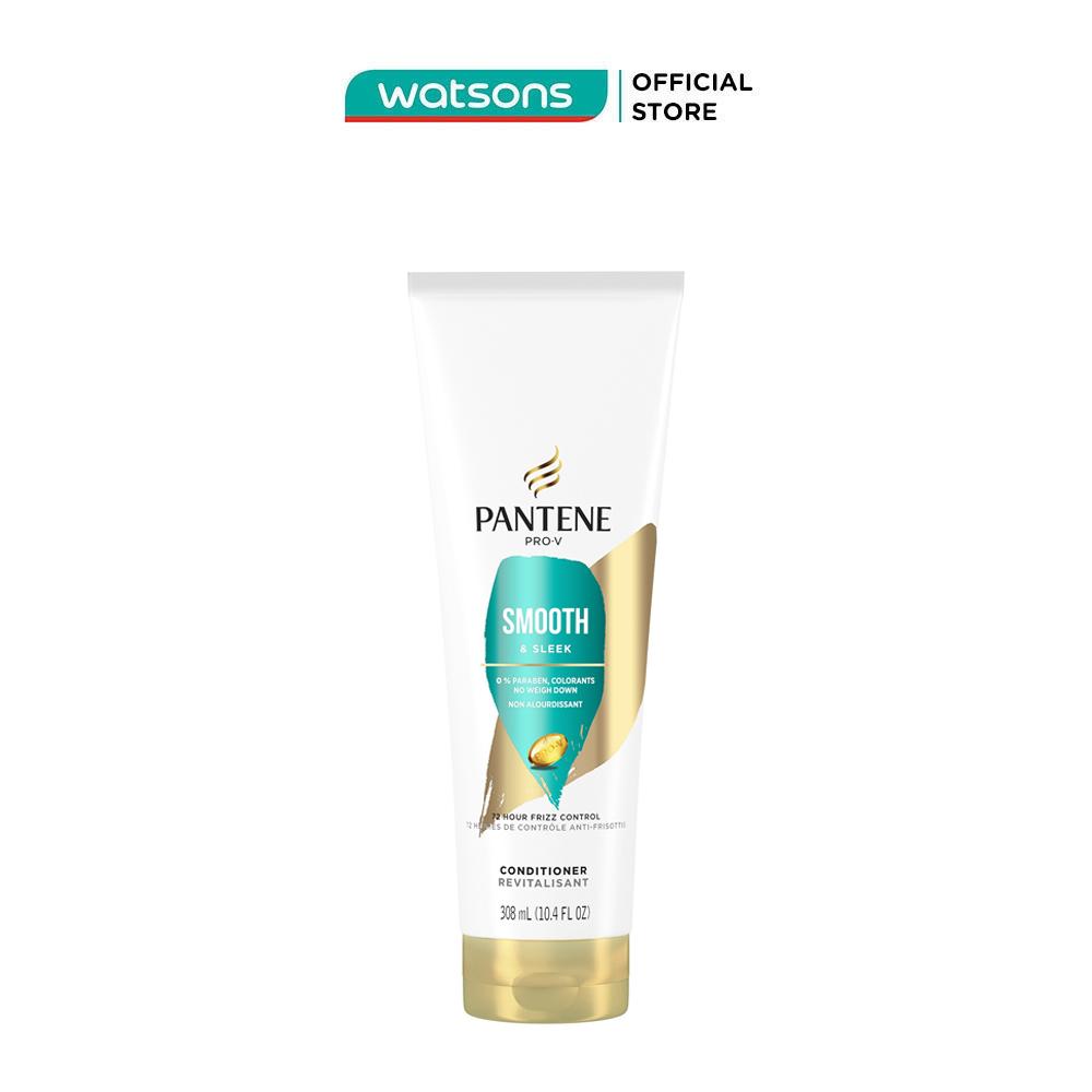 Dầu Xả Pantene ProV Smooth &amp; Sleek Conditioner Óng Mượt Mái Tóc 308ml