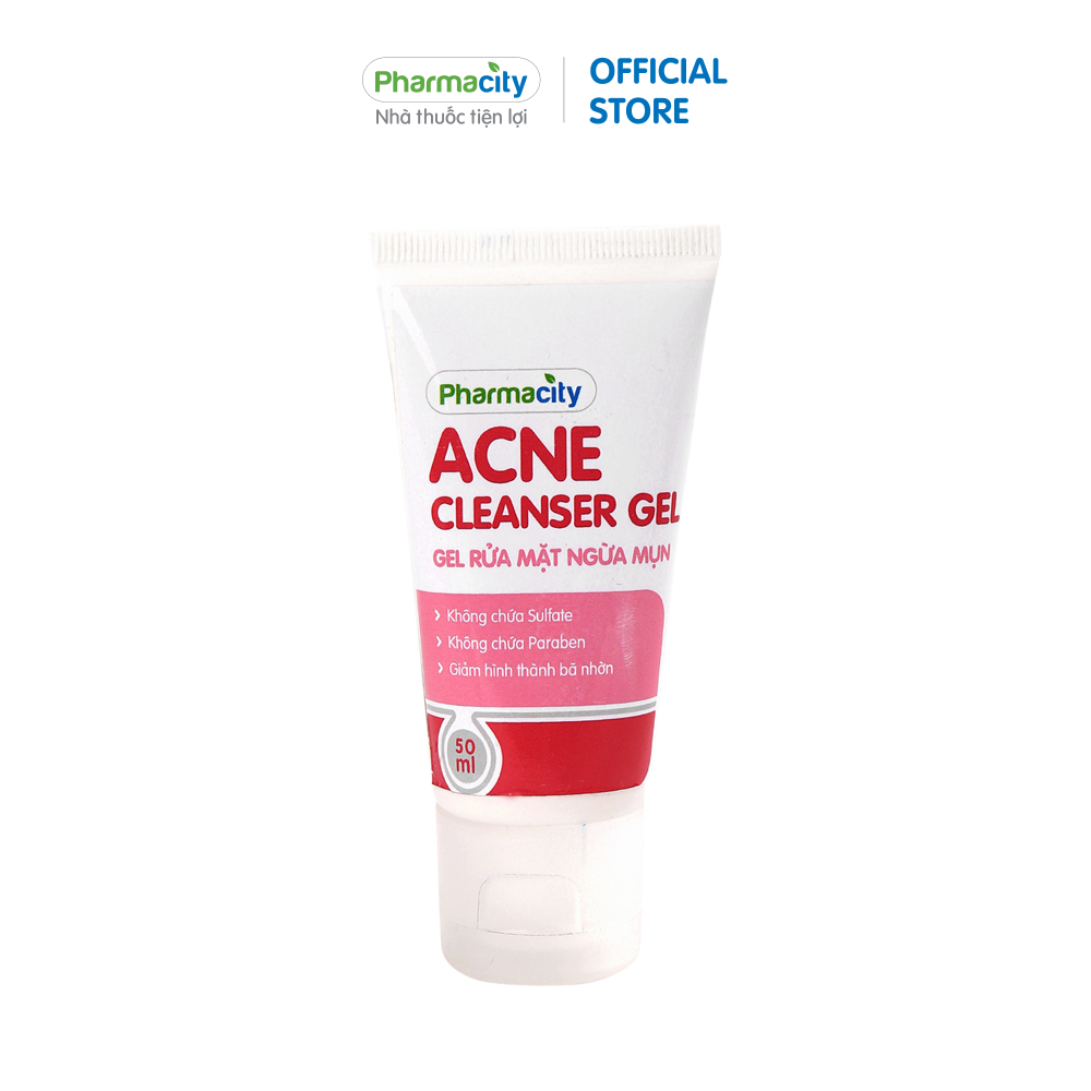 Gel rửa mặt ngừa mụn Pharmacity Acne Cleanser (50ml)