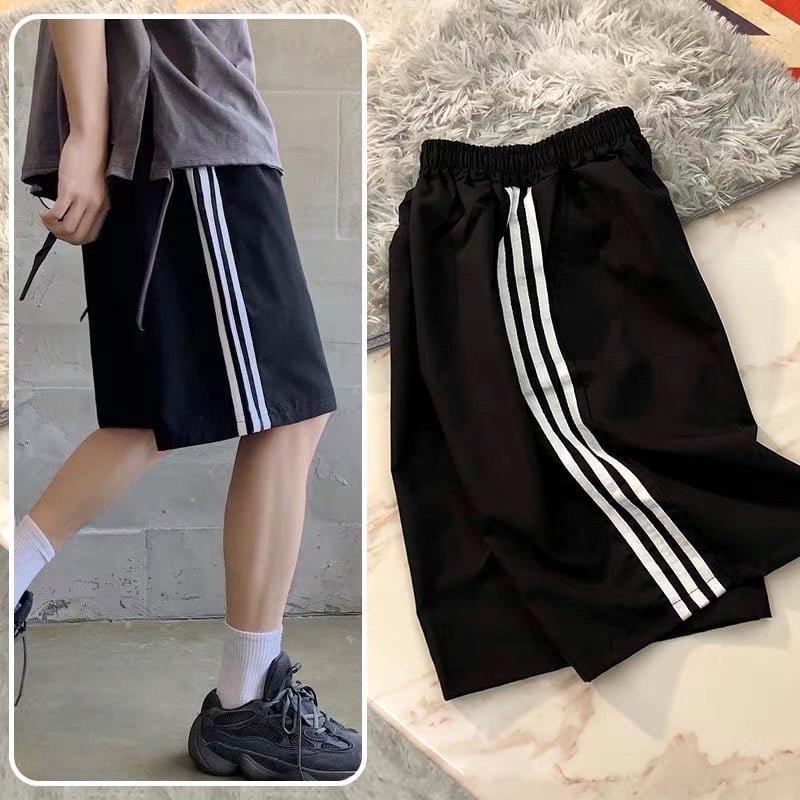 Quần short thun 3 line ️ Nam nữ unisex️ Jaystoree