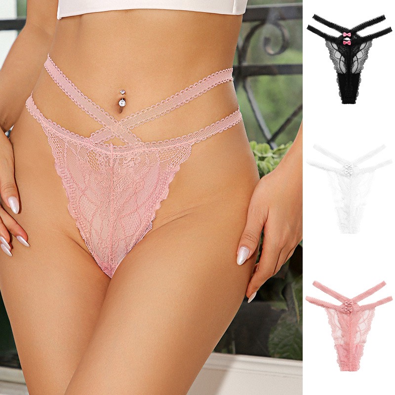 Quần Lót Lọt Khe Ren Nơ - B.Lingerie