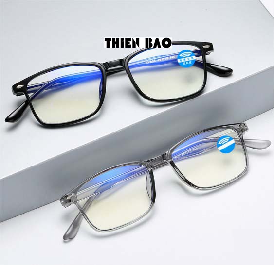 Kính lão thị, viễn thị, kính đọc sách phản quang chống ánh sáng xanh KVM301 hàng đẹp tròng Nhật bản NAM NỮ  chuẩn độ