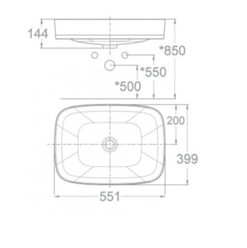 Chậu rửa lavabo đặt bàn American standard WP-0628 Signature