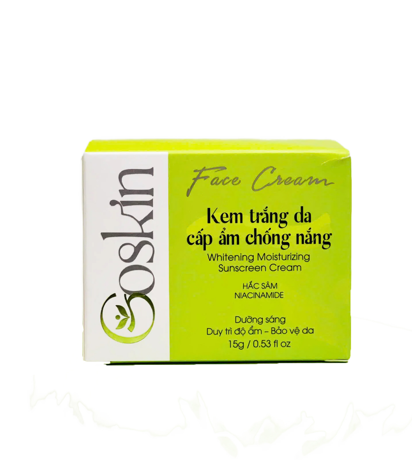 Kem  Trắng Da Cấp Ẩm Chống Nắng 15,30g Goskin (kem nén)