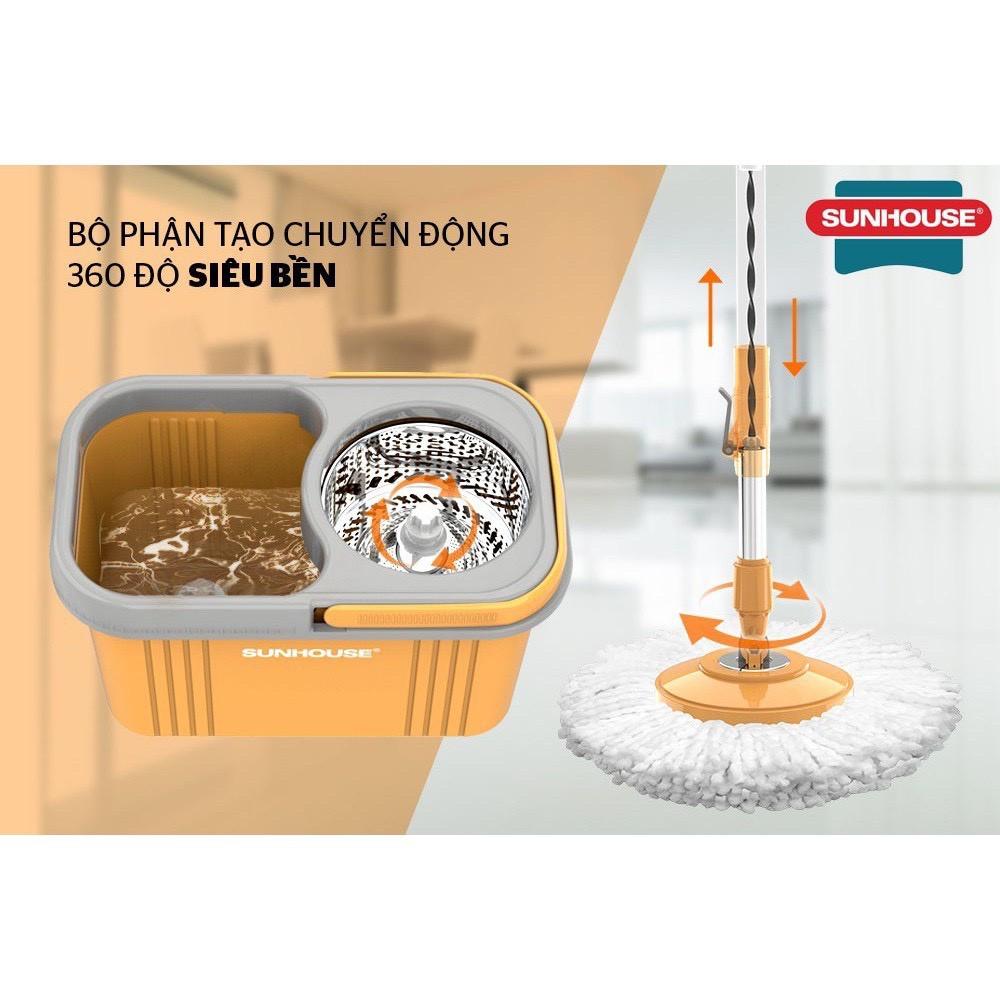 Bộ lau nhà xoay 360 độ SUNHOUSE KS-CL350PB