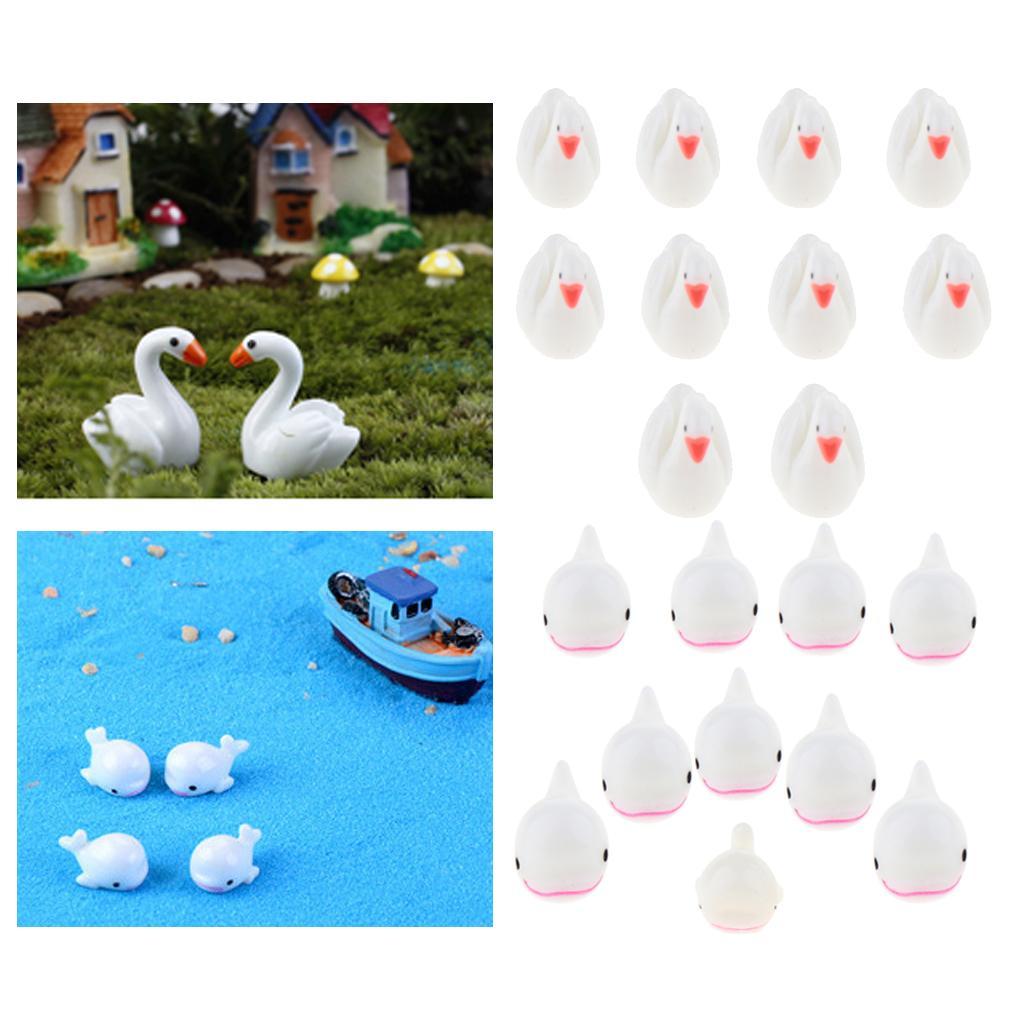 10 Pcs Aquarium Micro Landscape Decoration Fish Tank Ornament Dolphin
