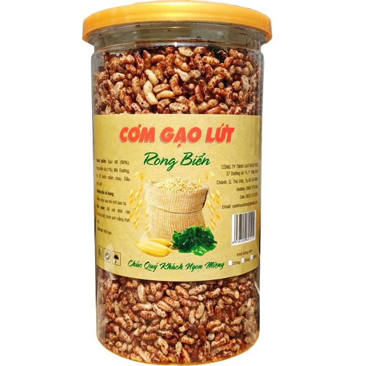 Cơm gạo lứt rong biển combo 2 hũ tổng 500G - món ăn giúp giảm cân hoặc ăn chay tốt cho sức khỏe HIỆU SK FOOD