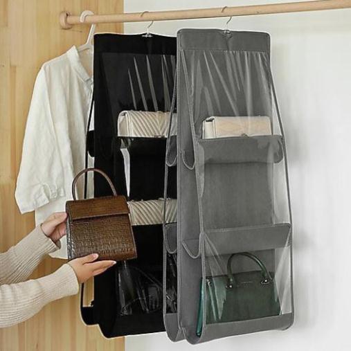 Túi treo giỏ xách 6 ngăn đa năng cao cấp chắn bụi tiện dụng S1975