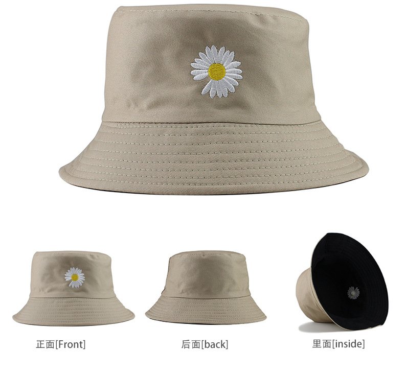 Mũ bucket Hoa Cúc 2 Mặt