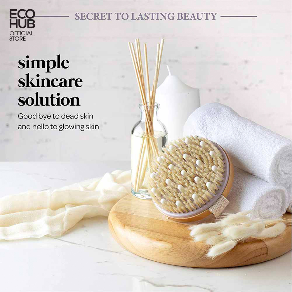 Bàn chải massage/Tẩy tế bào chết nhẹ nhàng cho làn da mềm mại, tươi sáng