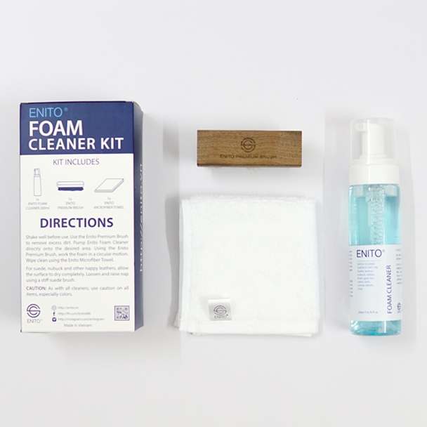Bộ Vệ Sinh Giày Enito Foam Cleaner Kit 200ml - Chuyên Dùng Để Vệ Sinh Giày Sneaker