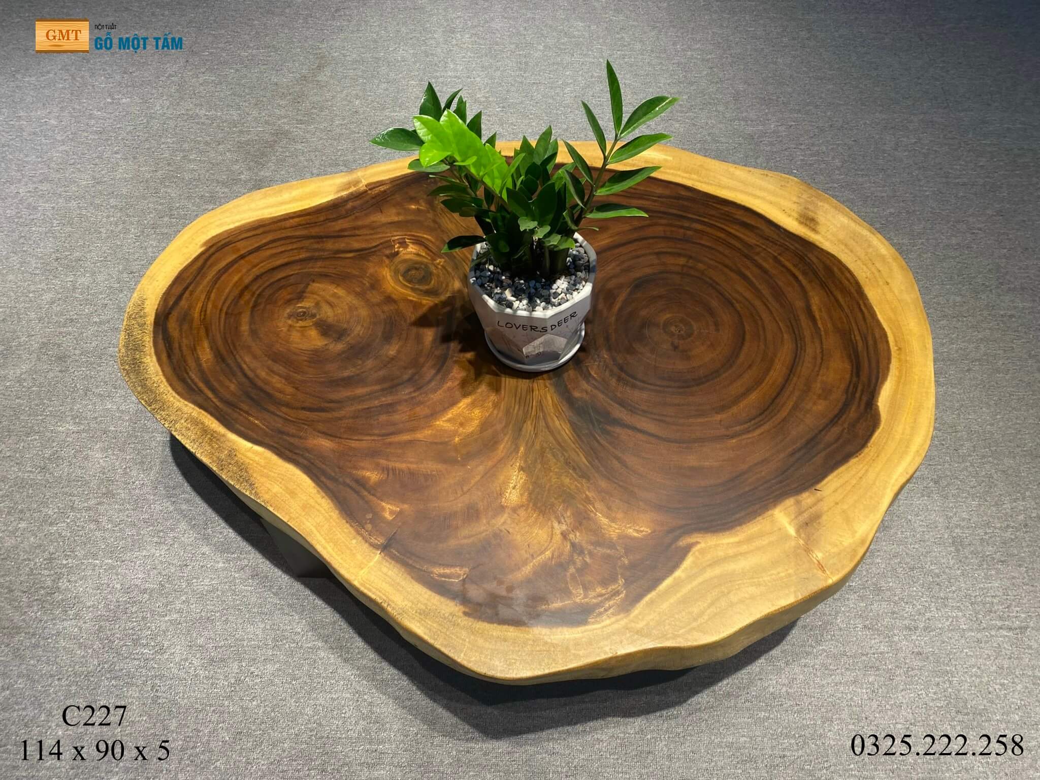 Bàn Sân Vườn Gỗ Me Tây, Bàn Cafe Gỗ Me Tây, Bàn Gỗ Me Tây Nguyên Tấm Dài 1,14m Rộng 90cm Dày 5cm