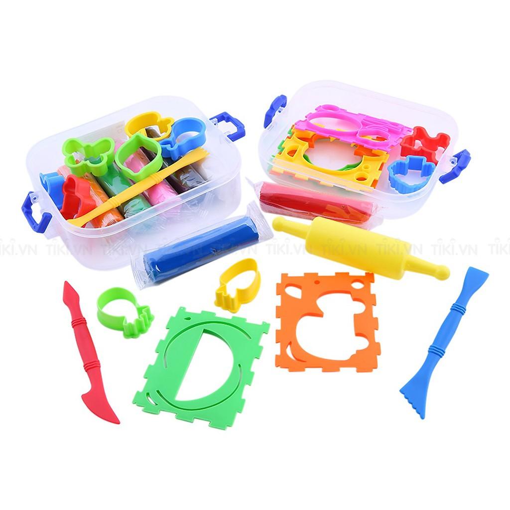 Đất Nặn Học Tập 7 Màu + Bộ Dụng Cụ Kiddy Clay PX380716SMRT