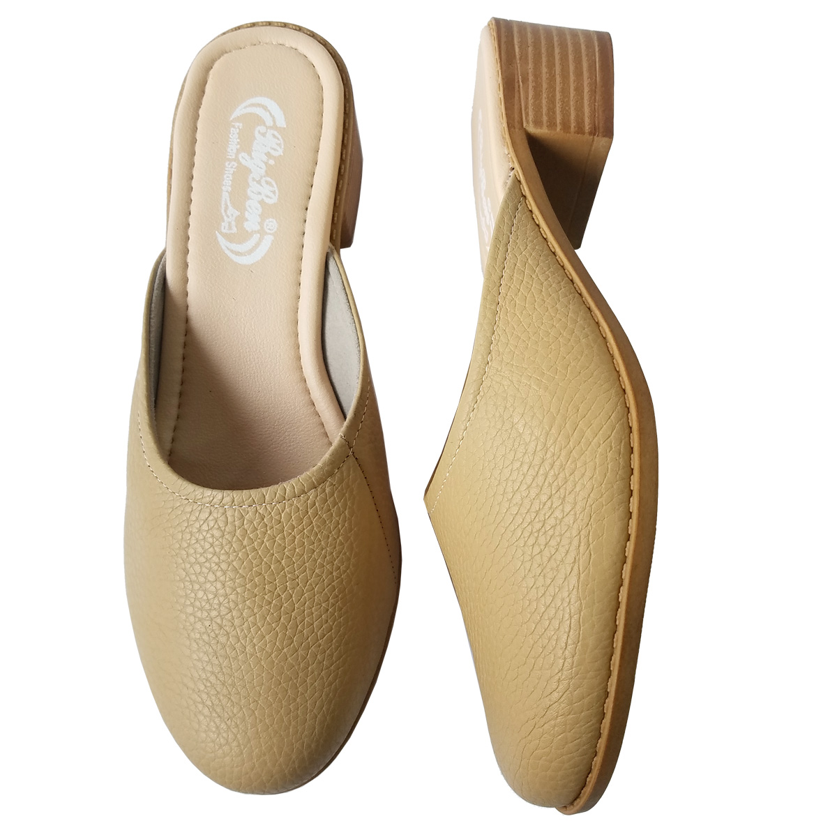 Dép Cao Gót Nữ BIGGBEN Da Bò Cao 4 Phân DCG118