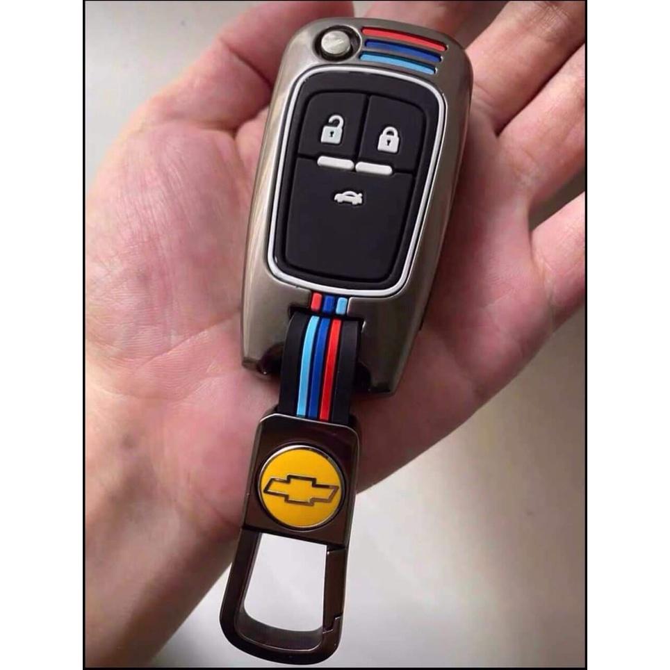 Ốp chìa khóa ô tô cao cấp Chevrolet Colorado, Cruze, Spark - kèm móc khóa