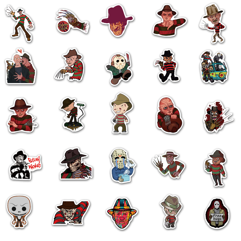 Sticker 50 miếng hình dán Freddy Nightmare