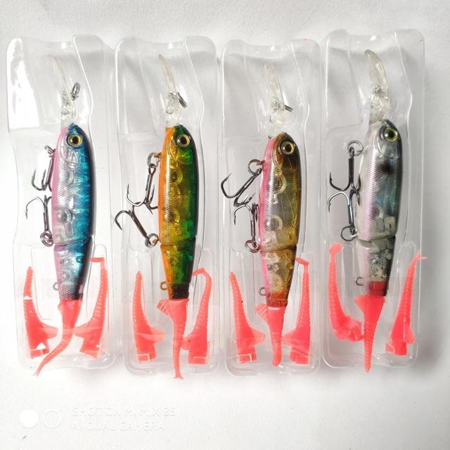 Mồi Lure Cá Giả 3 Khúc Siêu Nhậy