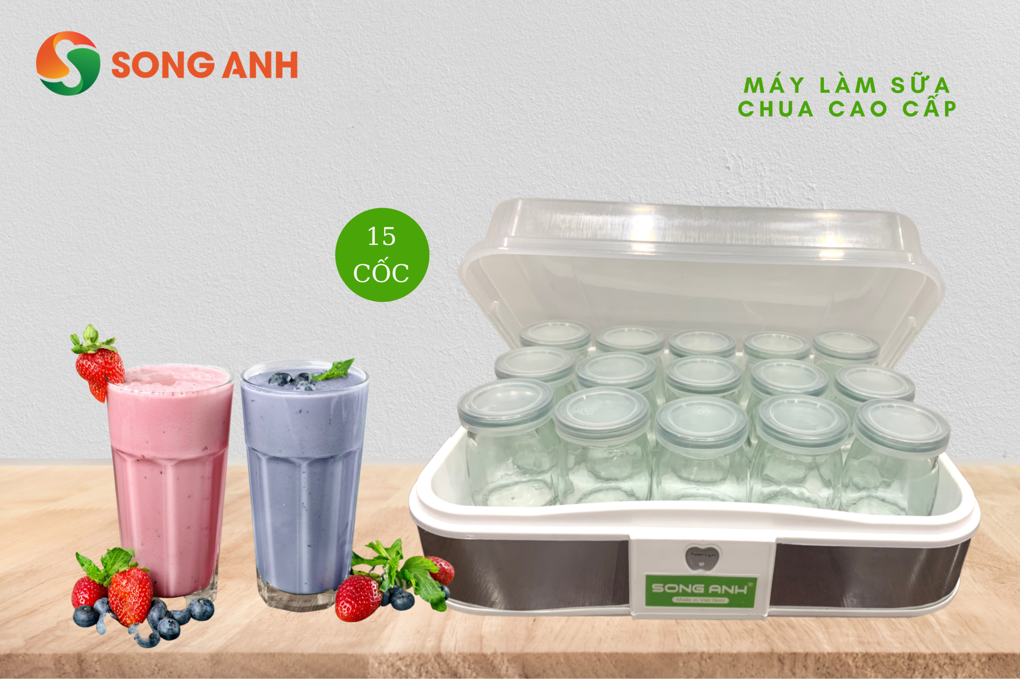 Máy Làm Sữa Chua Hương Vị Truyền Thống Song Anh - Hàng Chính Hãng