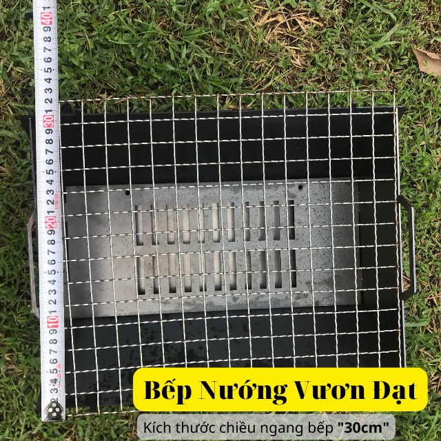 Bếp nướng than BBQ lắp ghép | Có khay hứng tro | Kích thước 40x30cm