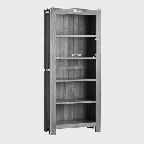 Tủ sách cao Oakdale gỗ sồi