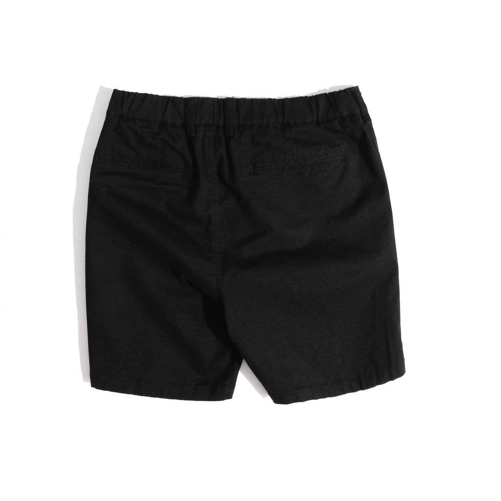 Quần Short Kaki Nam Màu Đen BY COTTON Black Khaki Shorts